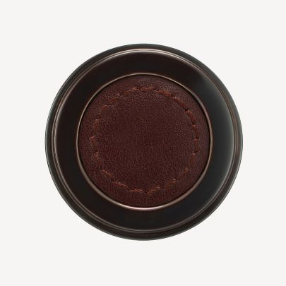 Split Oil Rubbed Bronze and Burgundy Leather Finish Swatch(Finish ID : 65)