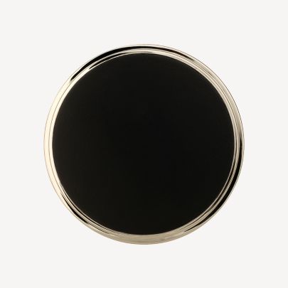 Split Black and  Polished Nickel Finish Swatch(Finish ID : 48)