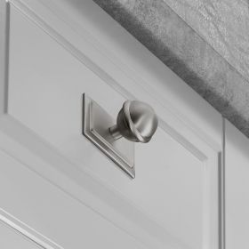 Rocher Knob with Rectangular Backplate